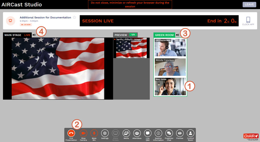 Studio After Entering Green Room